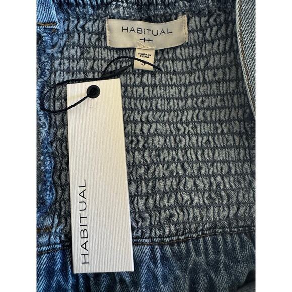 Habitual Mini Overall Denim Dress Size S - Picture 4 of 4